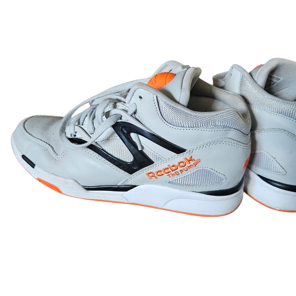 Reebok White and Orange Sneakers